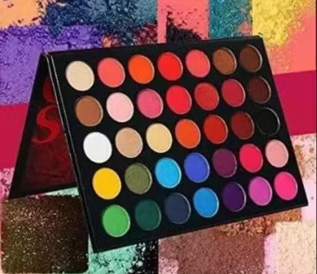 Color Studio eyeshadow palette – showing matte and shimmer shade variety