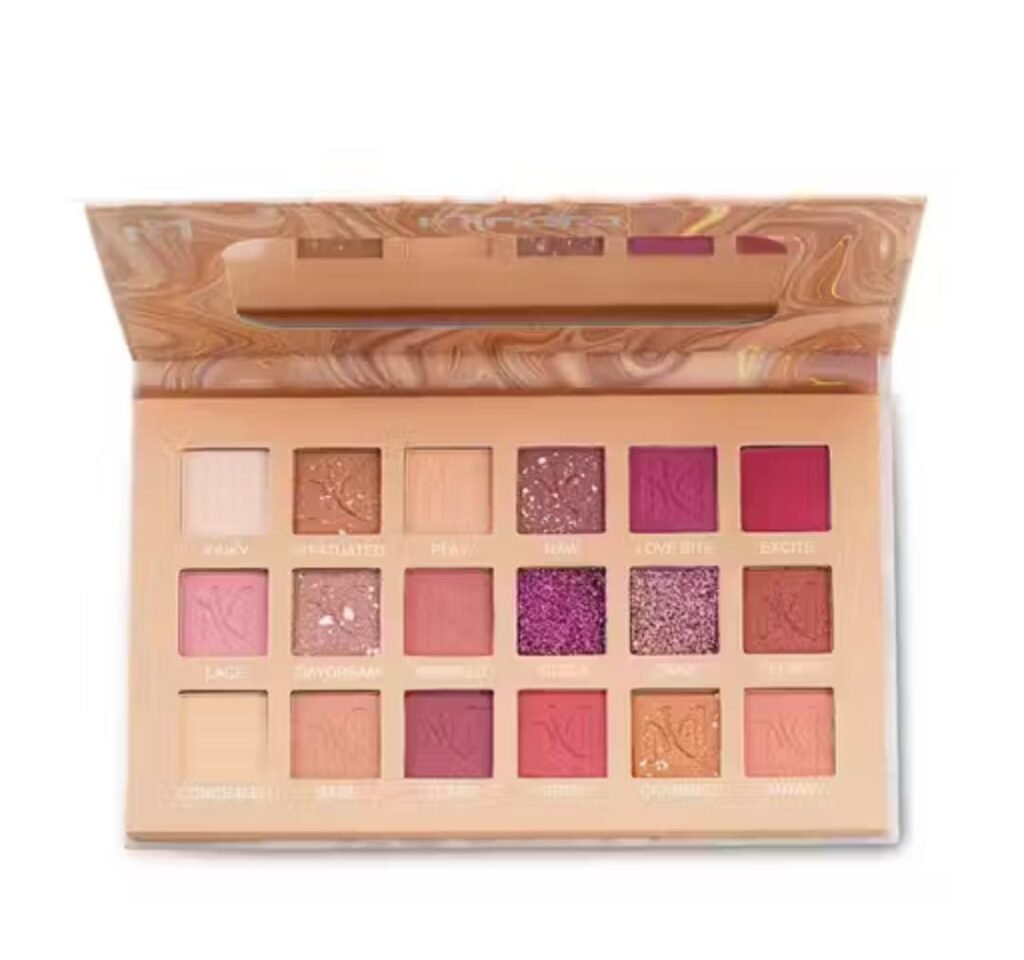 Minara Beauty Nude eyeshadow palette – 18 matte and shimmer shades for soft glam looks