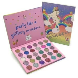 Huda Girl 30-color eyeshadow palette – glitter and matte shades for bold eye looks