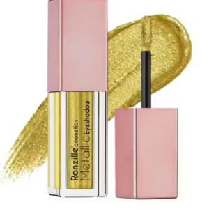 Ronzille metallic shimmer eyeshadow – shade 01 Champagne Gold in bridal glow finish