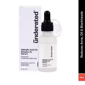 Underated Salicylic Acid + Betaine serum – 30ml exfoliating and hydrating formula for acne and pore care