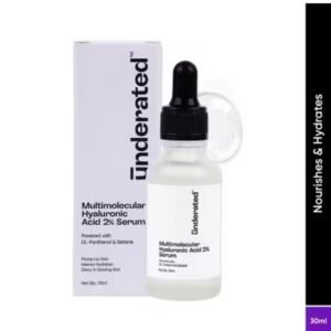 Underated Hyaluronic Acid serum – 30ml lightweight formula for deep hydration and skin plumping