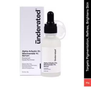 Underated Alpha Arbutin + Niacinamide serum – 30ml brightening and tone-correcting formula with Kakadu Plum