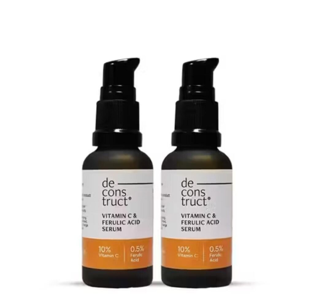 Deconstruct Vitamin C + Ferulic Acid serum – pack of 2 x 30ml for brightening and tone correction