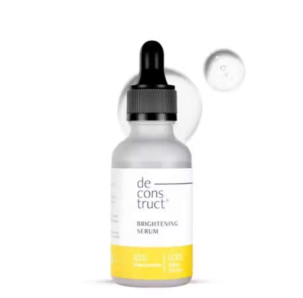 Deconstruct Brightening Serum – 30ml with 10% Niacinamide and 0.3% Alpha Arbutin for pigmentation and tone correction