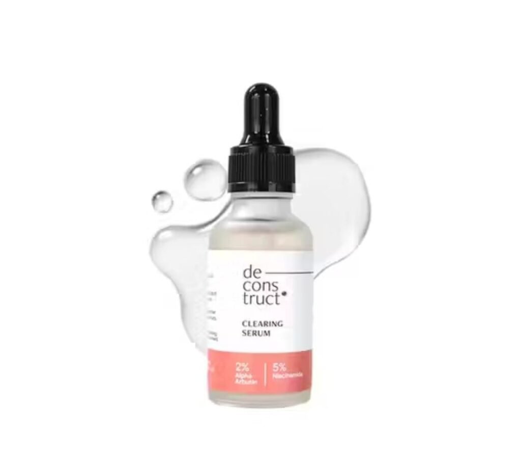 Deconstruct Clearing Serum – 30ml with 2% Alpha Arbutin and 5% Niacinamide for pigmentation and acne mark reduction