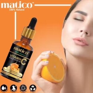 Matico Vitamin C Serum – 30ml brightening and whitening formula with hyaluronic acid and aloe vera for oily skin