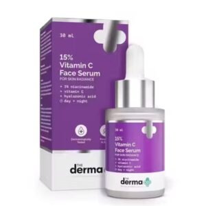The Derma Co. 15% Vitamin C Serum – 30ml with Niacinamide and Hyaluronic Acid for skin radiance and brightening