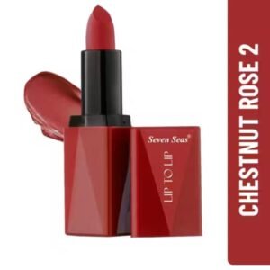 Seven Seas Lip to Lip Matte Lipstick – Shade Chestnut Rose 2 with bold color and smooth matte finish