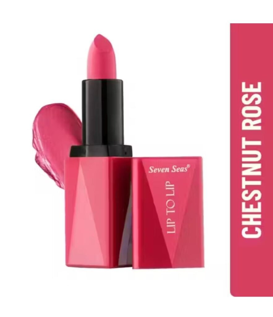 Seven Seas Lip to Lip Matte Lipstick – Shade Chestnut Rose with bold color and smooth matte finish