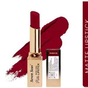 Seven Seas Lip to Lip Matte Lipstick – Shade Bright Red with bold color and smooth matte finish