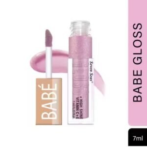 Seven Seas Babe Glittery Lip Gloss – Shade Pink with high shine and non-sticky moisturizing formula