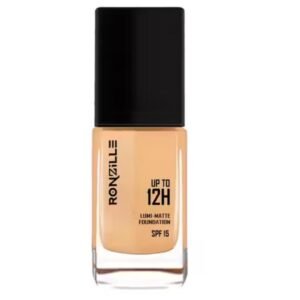 Ronzille Super Stay Lumi Matte Foundation – Shade 03 with 12-hour wear, SPF 15, and lightweight matte finish
