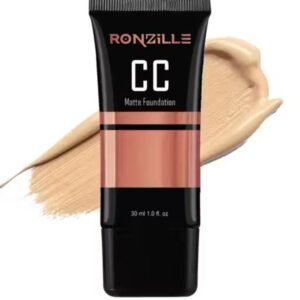Ronzille CC+ Creme Matte Foundation – Light Shade with SPF 20 PA+++ and skin-correcting matte finish