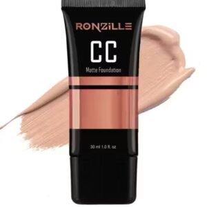 Ronzille CC+ Creme Matte Foundation – Medium Shade with SPF 20 PA+++ and skin-correcting matte finish