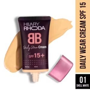 Hilary Rhoda BB Daily Wear Cream – Shell White Shade 01 with SPF 15, wheat germ and jojoba oil