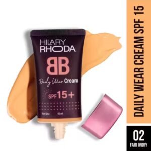 Hilary Rhoda BB Daily Wear Cream – Fair Ivory Shade 02 with SPF 15, wheat germ and jojoba oil