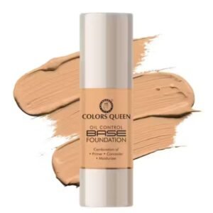 Colors Queen Oil Control Base Foundation – Ivory Shade with matte finish, primer + concealer + moisturizer in 30ml
