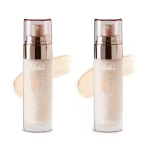 Glam21 Velvet Touch Oil Control Silk Foundation | Shade 01 | Waterproof, High Coverage, SPF 35 | Velvet Matte Finish | Pack of 2 x 50gm