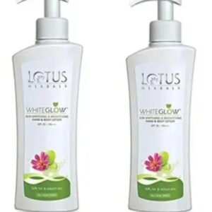 Lotus Herbals WhiteGlow Skin Whitening & Brightening Hand & Body Lotion SPF 25 | 400ml × Pack of 2