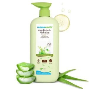 Mamaearth Aloe Refresh Hydrating Body Lotion | 400ml | Cooling Hydration & Skin Repair