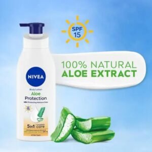 Nivea Aloe Protection Body Lotion | SPF 15 | 400ml | Deep Moisture Serum & Natural Aloe Vera