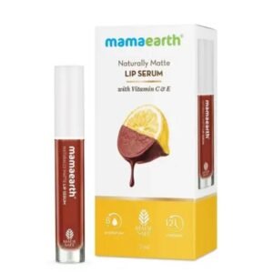 Mamaearth Naturally Matte Lip Serum | Matte Liquid Lipstick | Chocolate Truffle | With Vitamin C & E | 3ml | Up to 12-Hour Stay