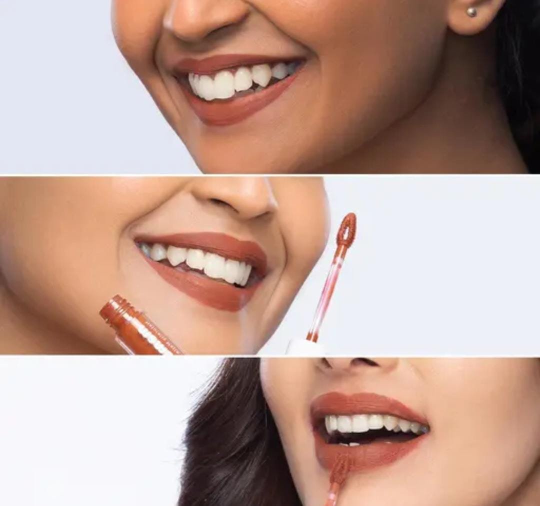 Mamaearth Naturally Matte Lip Serum | Matte Liquid Lipstick | Chocolate Truffle | With Vitamin C & E | 3ml | Up to 12-Hour Stay - Image 3