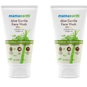 Mamaearth Aloe Gentle Face Wash | With Aloe Vera & Glycerin | For Sensitive, Dry to Normal Skin | 150ml × Pack of 2