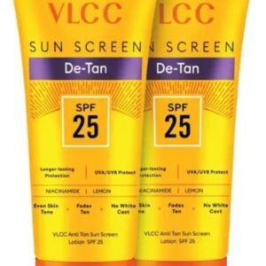 VLCC De-Tan Sunscreen Lotion | SPF Protection | 150ml × Pack of 2 | For Radiant, Even-Toned Skin