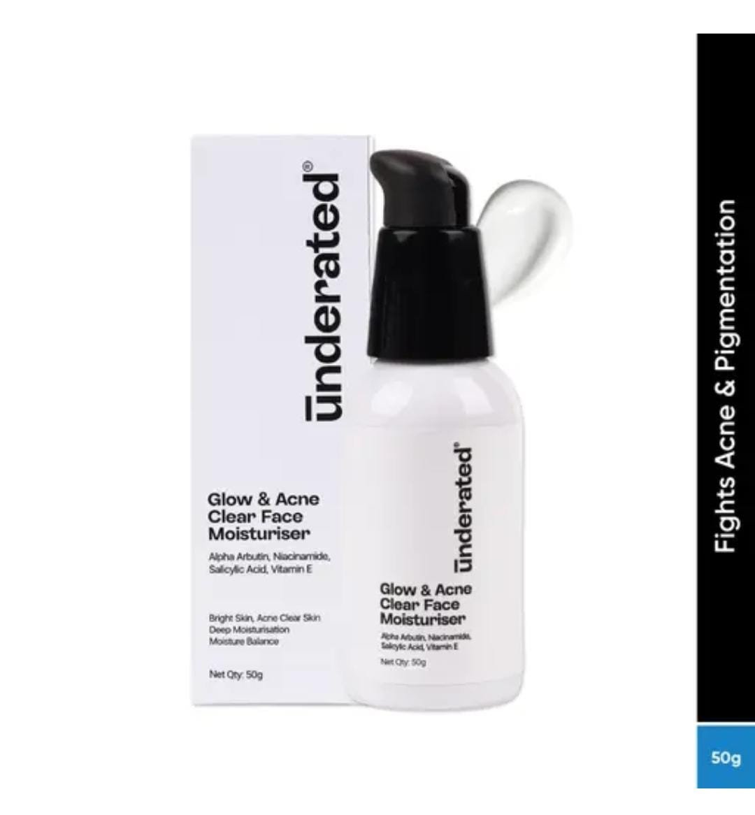 Underated Oil-Free Serum Moisturizer | Powered with Oat & Barley | Regulates Oil & Provides Long-Lasting Hydration | 50g