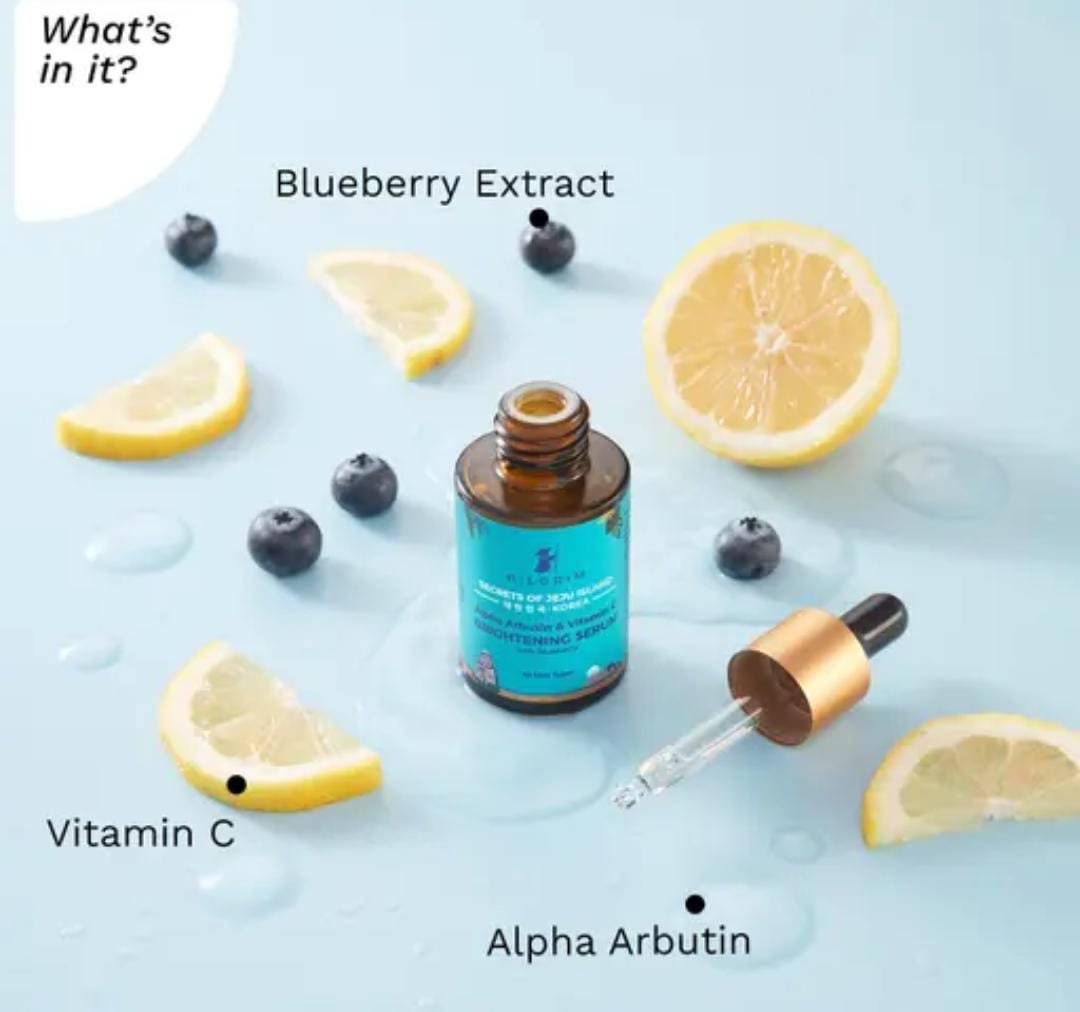 Pilgrim Korean 2% Alpha Arbutin & 3% Vitamin C Brightening Face Serum | 30ml | For Radiant, Even-Toned Skin - Image 3