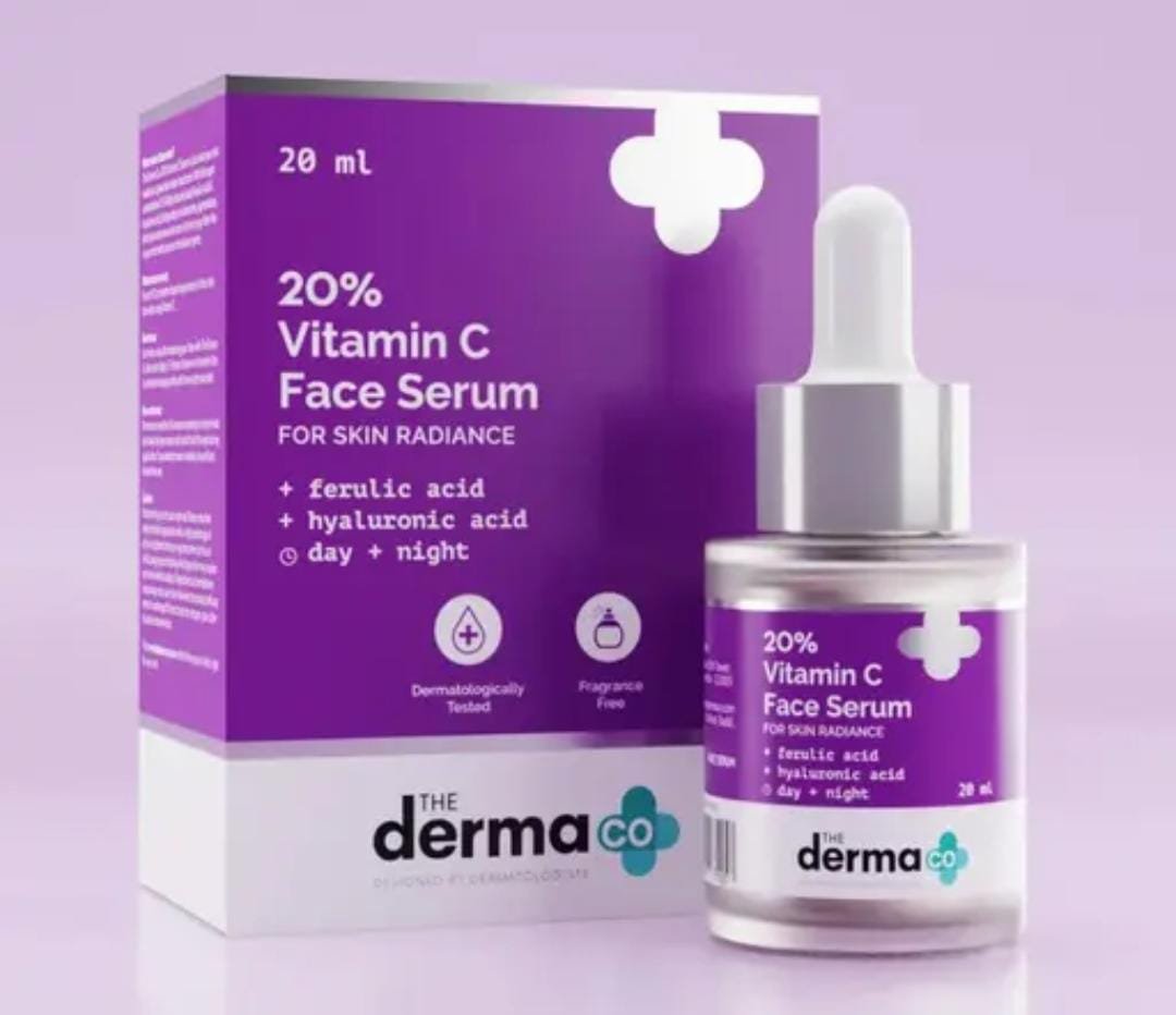 The Derma Co. 20% Vitamin C Serum | 20ml | Advanced Brightening & Anti-Pigmentation Formula - Image 2
