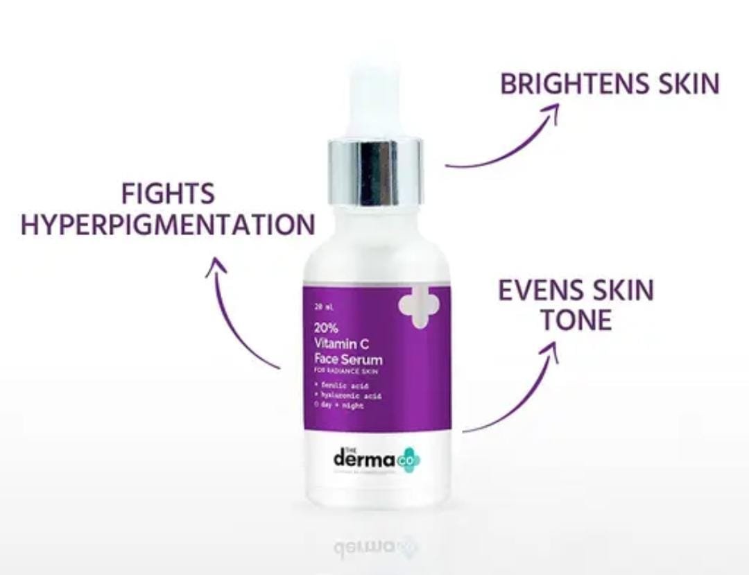 The Derma Co. 20% Vitamin C Serum | 20ml | Advanced Brightening & Anti-Pigmentation Formula - Image 3