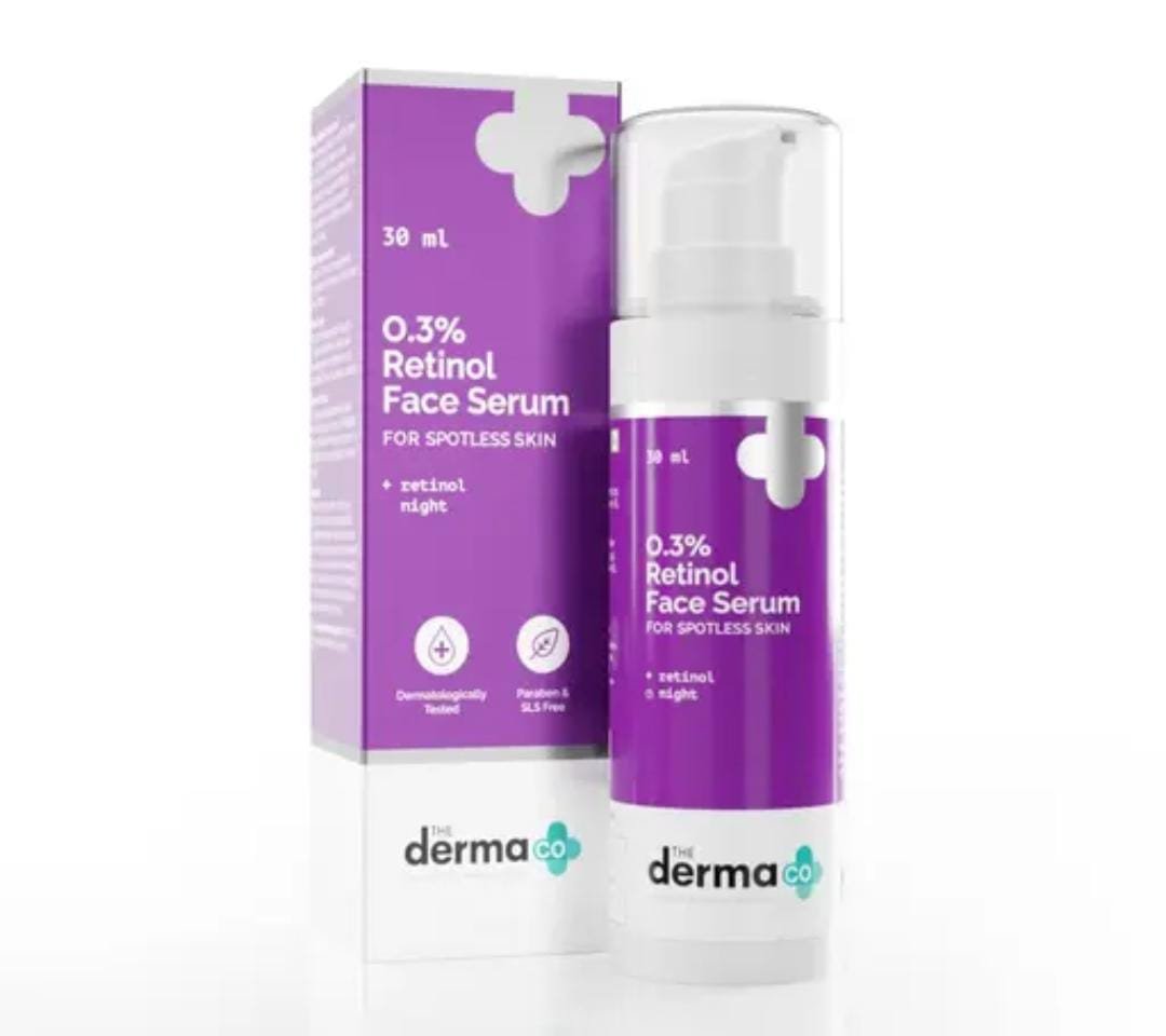 The Derma Co. 0.3% Retinol Serum | 30ml | Anti-Aging, Fine Lines & Wrinkle Care | Dermatologically Tested