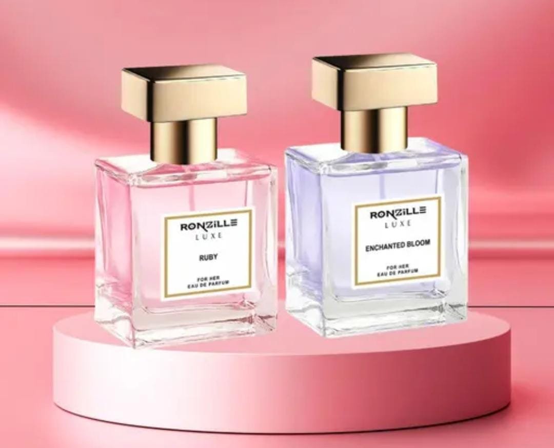 Ronzille Women Enchanted Bloom & Ruby Eau de Parfum Combo | 30ml × 2 | Pack of 2 | Premium Long-Lasting Fragrance