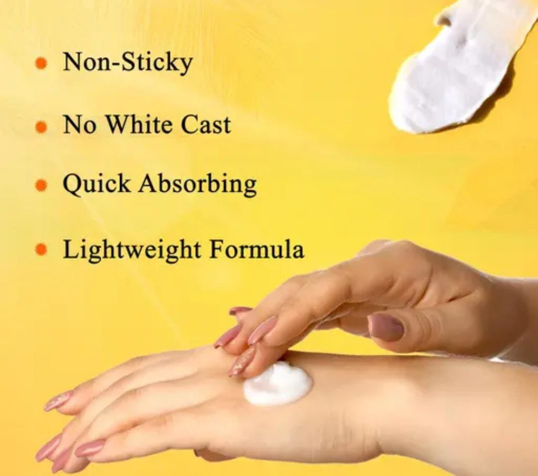 Globus Naturals Vitamin C Sunscreen Cream | With Coconut & Papaya | Sun Protection for All Skin Types | 100gm × 2 Pack - Image 3