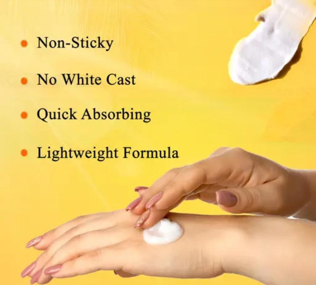 Globus Naturals Vitamin C Sunscreen Cream | With Coconut & Papaya | Sun Protection for All Skin Types | 100gm × 3 Pack - Image 2