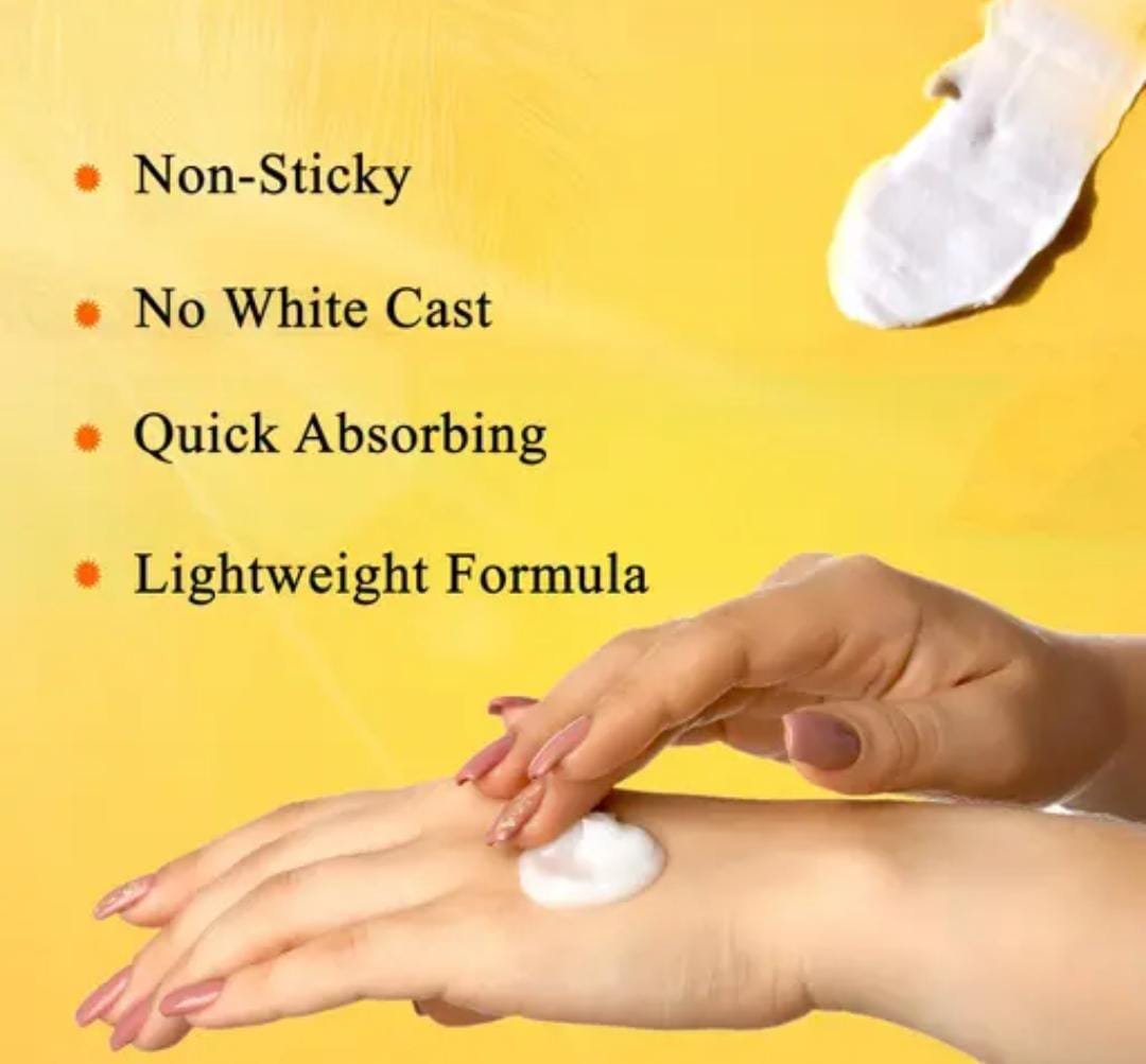 Globus Naturals Vitamin C Sunscreen Cream | With Coconut & Papaya | Sun Protection for All Skin Types | 100gm × 5 Pack - Image 2