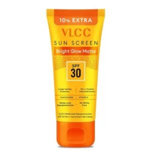 VLCC Bright Glow Matte Sunscreen SPF 30 PA+++ | 100g + 10% Extra | Broad-Spectrum Sun Protection