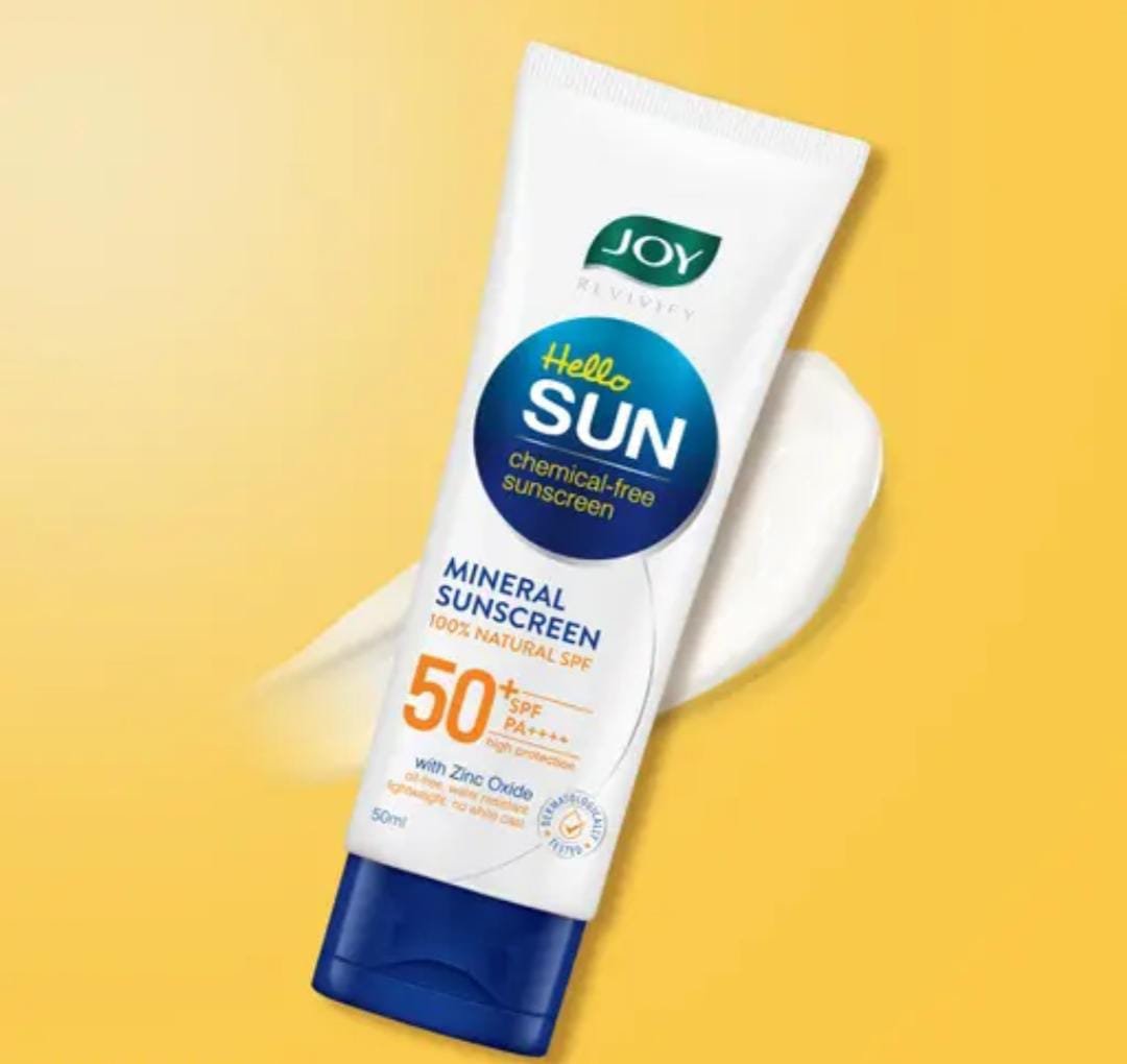 Joy SPF 50 PA++++ Mineral Sunscreen | With Zinc Oxide | Broad-Spectrum Protection | 50ml