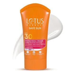 Lotus Herbals Safe Sun UV Screen Matte Gel Sunscreen SPF 50 PA+++ | Paraben-Free & Cruelty-Free | No White Cast | For Normal to Oily Skin | 50g