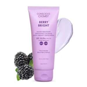 Conscious Chemist Niacinamide Sunscreen SPF 50 PA+++ | Water-Resistant | No White Cast | Broad-Spectrum Protection | 50g