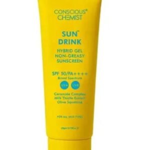 Conscious Chemist Dewy Ceramide Sunscreen SPF 50 PA++++ | UVA/UVB & Blue Light Protection | Fragrance-Free | For Oily & All Skin Types | Sun Drink | 20g