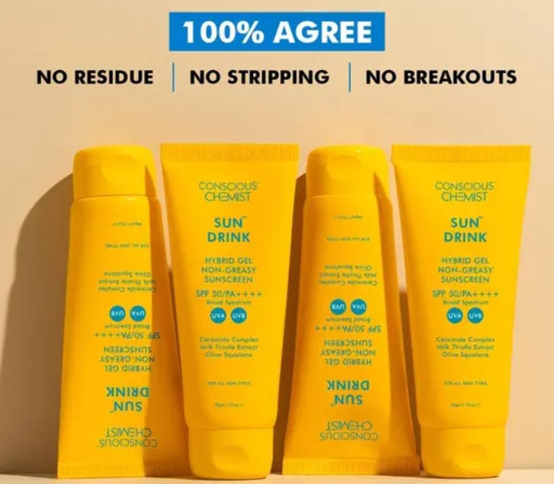 Conscious Chemist Dewy Ceramide Sunscreen SPF 50 PA++++ | UVA/UVB & Blue Light Protection | Fragrance-Free | For Oily & All Skin Types | Sun Drink | 20g - Image 4