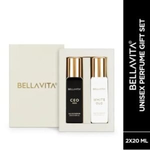 Bella Vita Luxury Perfume Gift Combo | CEO Man & White Oud | Premium Long-Lasting Fragrance Duo | Pack of 2 × 20ml