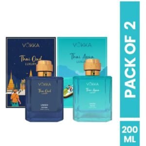 Vokka Luxury Perfume Gift Combo | Thai Oud & Thai Aqua | Premium Long-Lasting Fragrance Duo | Pack of 2 × 100ml