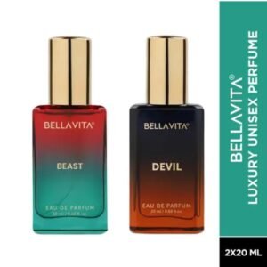 Bella Vita Luxury Perfume Gift Combo | Beast & Devil | Premium Long-Lasting Unisex Eau de Parfum Duo | Pack of 2 × 20ml