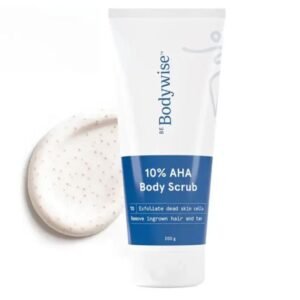 Be Bodywise 10% AHA Exfoliating Body Scrub | 200g | Clinically Tested Tan Removal & Skin Smoothing Formula