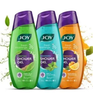 Joy Multipack Body Wash | Pack of 3 × 250ml | Green Tea & Coriander, Mint & Eucalyptus, Mandarin & Lemongrass | Premium Refreshing Body Cleanser Set